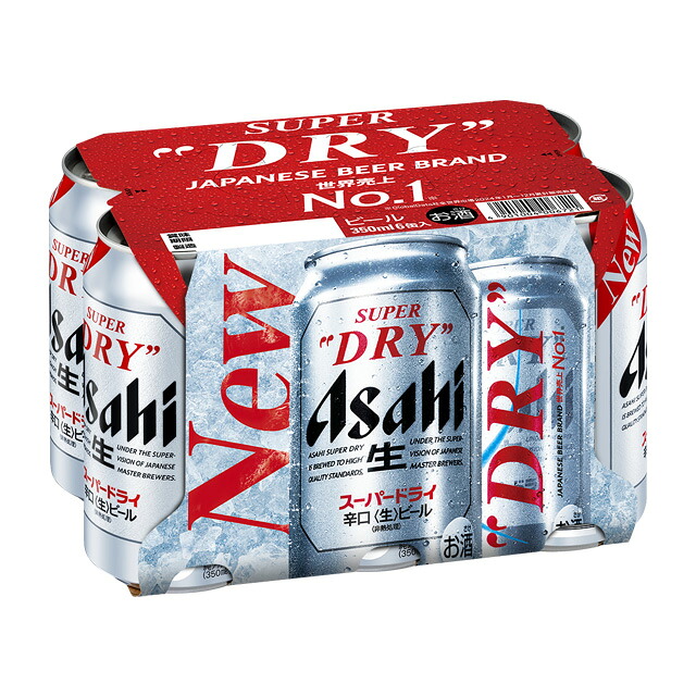 缶ビール350ml&500ml 合計40本 楽天市場】[6缶パック] アサヒ 生ジョッキ缶 スーパードライ 340ml×6本
