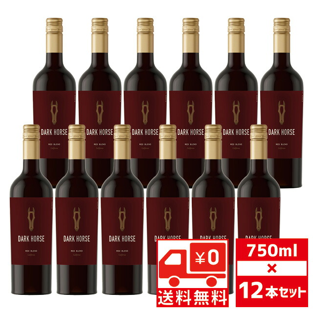 [送無][セット12] ダークホース レッドブレンド 750ml&times;12本 赤ワイン サントリー 送料無料【ワインならリカオー】｜リカオー
