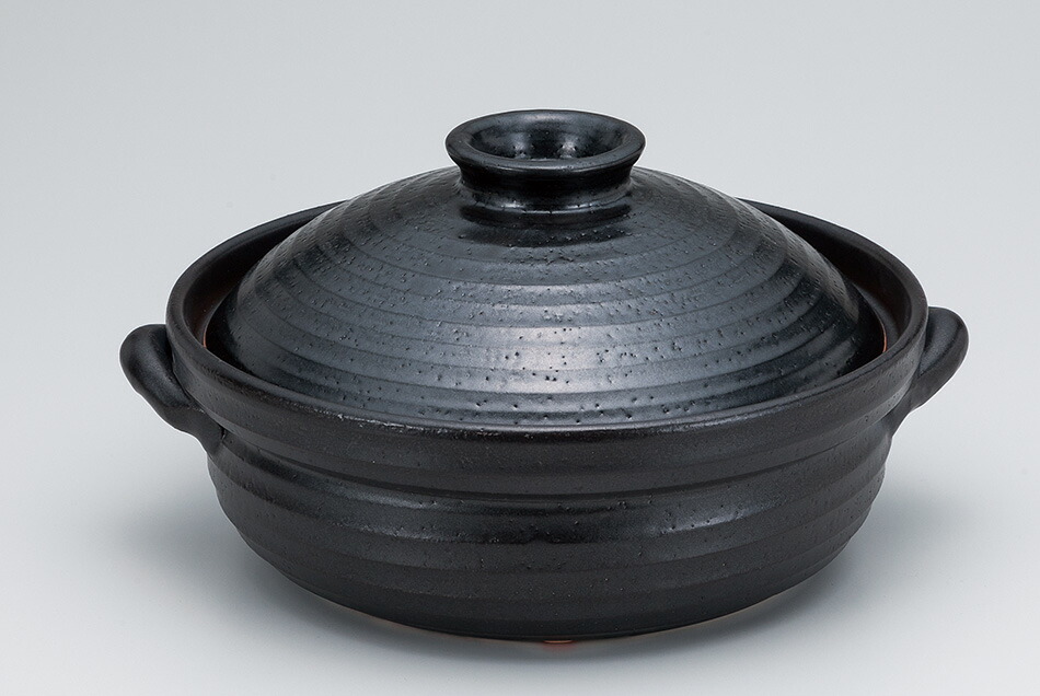 お鍋 万古焼 和食器 カフェ 食器 陶器 万古焼 ご飯茶碗 おうち ギフト 福袋 土鍋 おしゃれ 日本 直火 白いごはん器のお店ライスボール 鍋 フライパン 和食器 万古焼 おうち 土鍋 お鍋 Ih黒釉9 0深鍋 食器