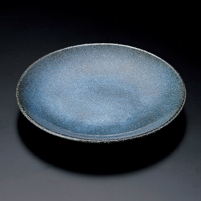 和食器 土物櫛炭化 皿 28.5×4.5cm プレート うつわ おさら おうち 陶器 カフェ おしゃれ 軽井沢 春日井 櫛炭化7.5皿(和風丸皿(大サイズ))|食器通販の陶磁庵