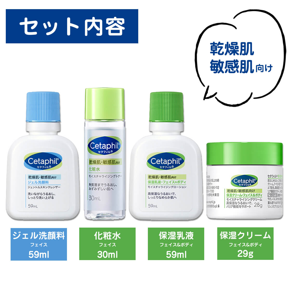 よせこん　クレシェール　CRECHER スキンケアセット 4点セット クレシェール4点セット – クレシェールコスメ