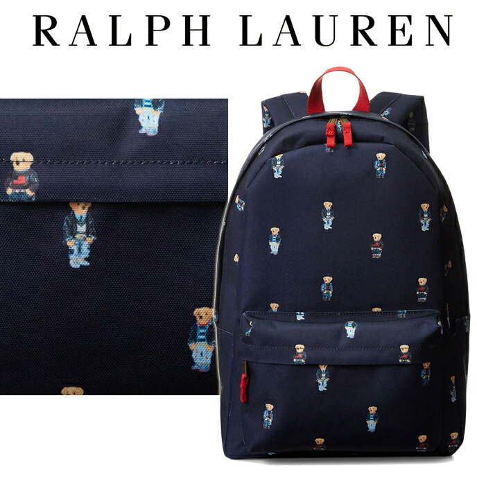 ポロラルフローレン　ポロベア　キャンバス　バックパック 楽天市場】POLO RALPH LAUREN POLO BEAR BACKPACK / 刺繍 / ポロ