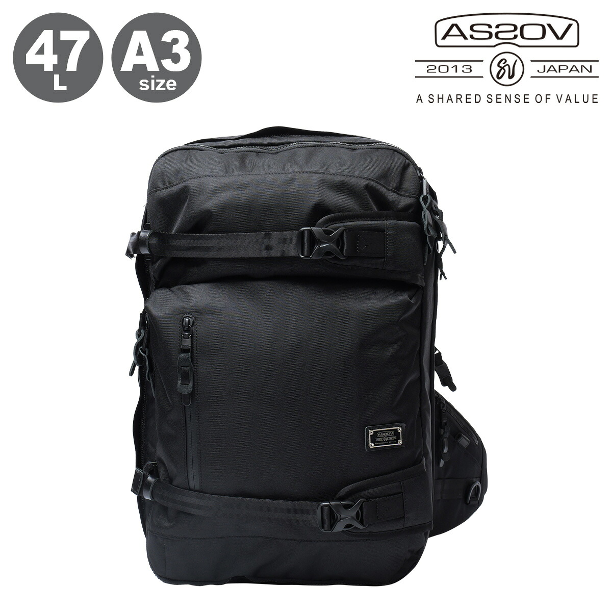 アッソブ リュック 3WAY 47L A3 バックパック コーデュラドビー メンズ レディース 061404 AS2OV CORDURA DOBBY 305D 大容量 [即日発送]