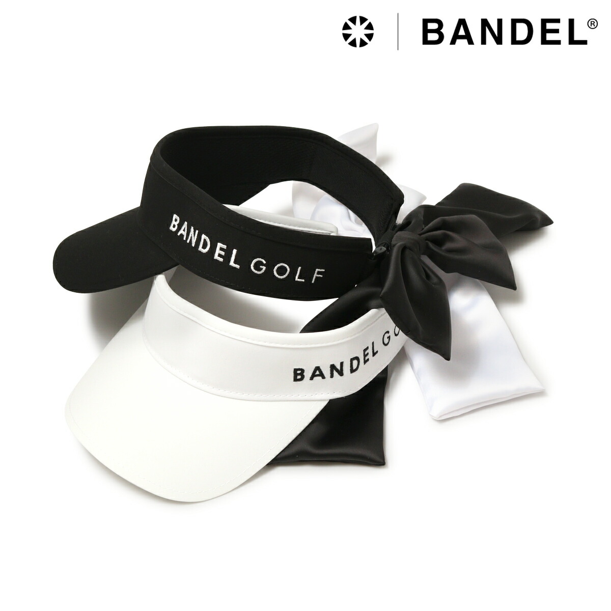 ◆新品現品限り◆バンデルゴルフレディースサンバイザー BANDEL バンデル ゴルフ SUN VISOR WITH RIBBON サンバイザー