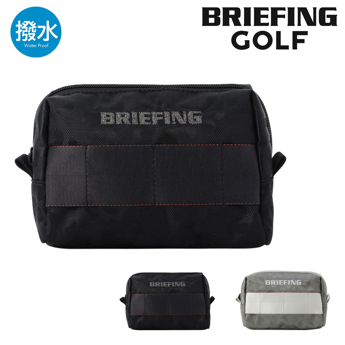 【全品10倍★4/10(金)2時迄】ブリーフィング ゴルフ ポーチ レオパードジャガード メンズ BRG251G32 BRIEFING LEOPARD JQ 撥水 マルチポーチ ゴルフポーチ[即日発送]