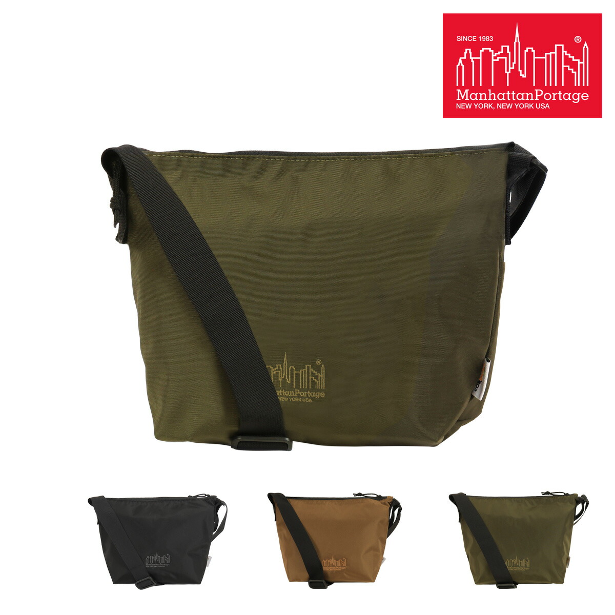 【全品10倍★4/10(金)2時迄】Manhattan Portage マンハッタンポーテージ メッセンジャーバッグ B5 MP1605JRNFCD420DECO ショルダーバッグ 肩掛け 斜めがけ 軽量[即日発送]