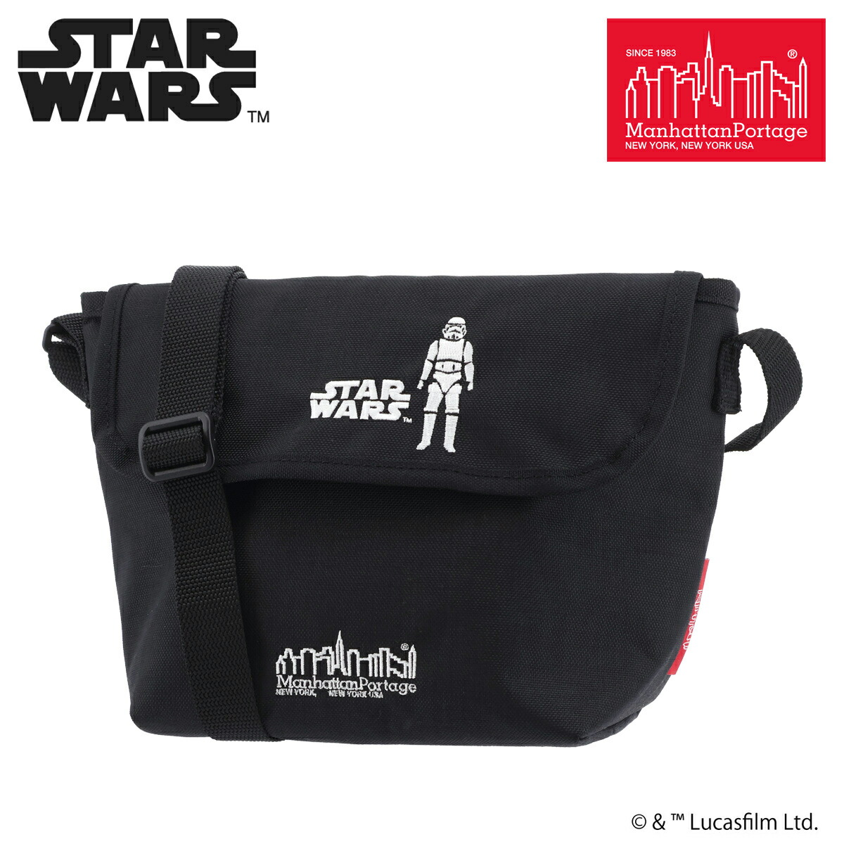 【全品10倍★4/10(金)2時迄】Manhattan Portage マンハッタンポーテージ STAR WARS スター・ウォーズ ストームトルーパー メッセンジャーバッグ MP1603BPDMGNTSTW25 ショルダーバッグ 横型 斜め掛け [即日発送]