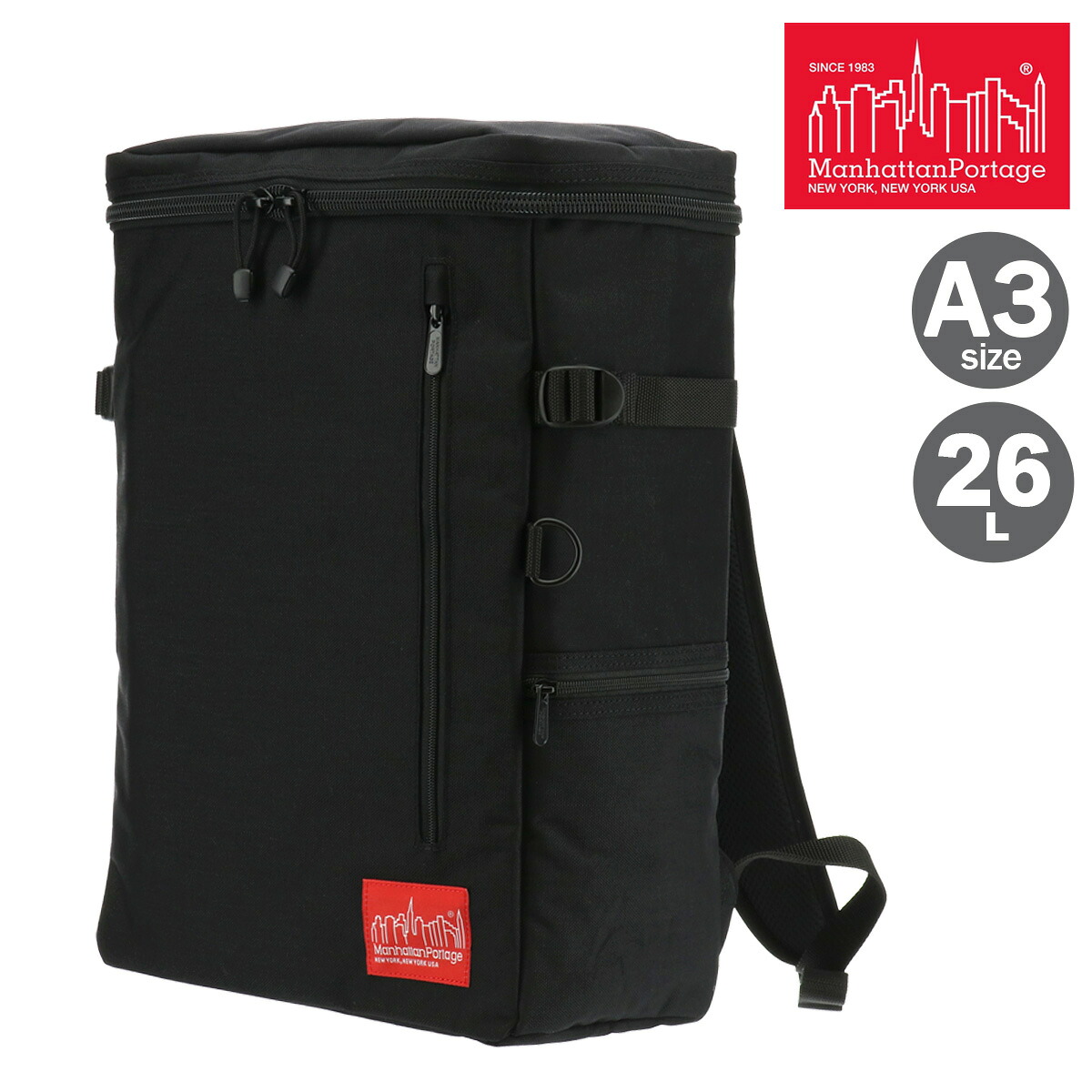 【全品10倍★4/10(金)2時迄】Manhattan Portage マンハッタンポーテージ リュック A3 26L MP2231 リュックサック バックパック 通勤 通学 [PO10][即日発送]