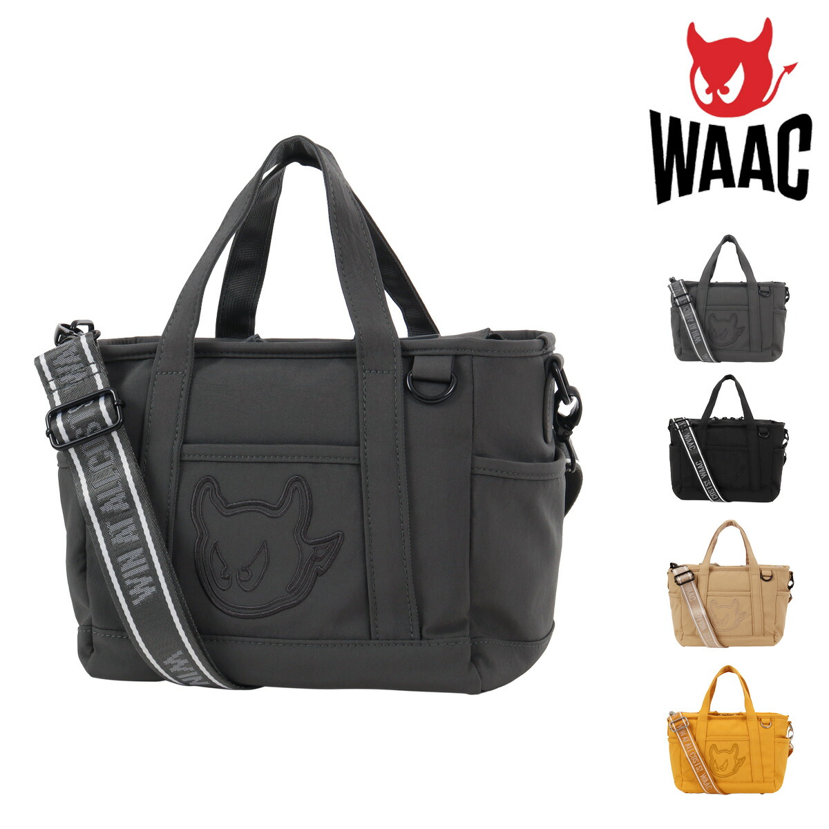 ワック カートバッグ トートバッグ ラウンドバッグ メンズ レディース 072254811 ESSENTIAL WAAC 2WAY ゴルフ 底びょう付き ショルダーバッグ [即日発送]｜SAC&rsquo;SBAR LIFESTYLE GOLF＆SPORTS