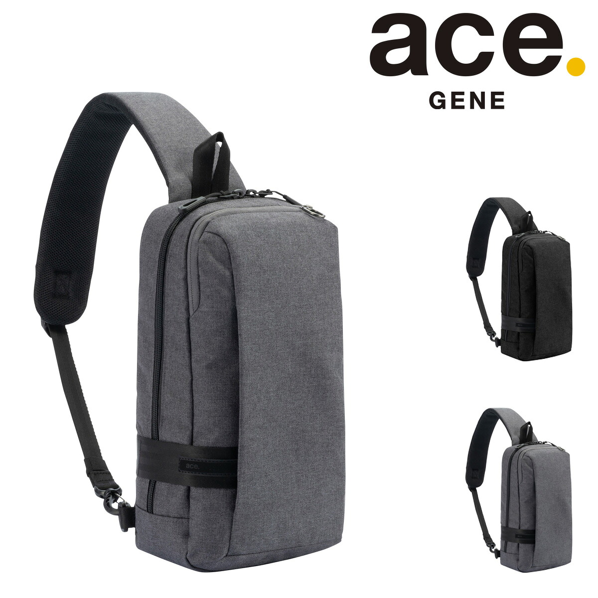 エースジーン ボディバッグ ホバーライト2 67611 ace.GENE | ワンショルダー ウエストバッグ シンプル|メゾンドサックスバー財布・鞄専門
