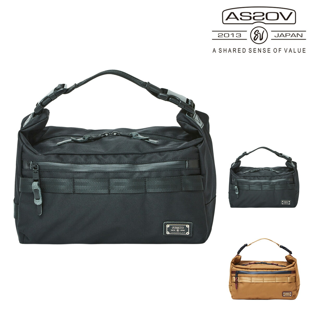 アッソブ ショルダーバッグ 2WAY Mサイズ コーデュラドビー メンズ レディース 061411 AS2OV CORDURA DOBBY 305D 斜め掛け[即日発送]