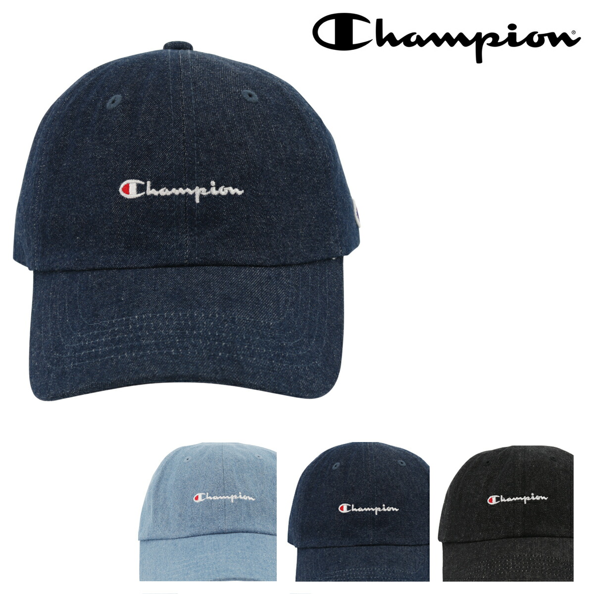 楽天市場 チャンピオン キャップ メンズ レディース 381 0136 Champion 帽子 デニム ローキャップ Po5 Bef 即日発送 ブランド雑貨 財布 リチャード