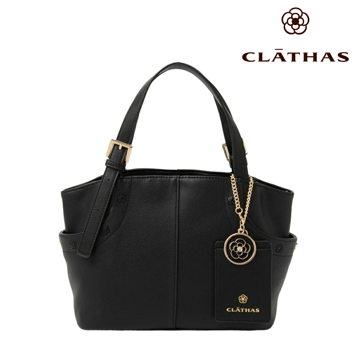 クレイサス トートバッグ ベル レディース 190621 CLATHAS 2WAY ショルダーバッグ 軽量 肩掛け パスケース カメリア 通勤[即日発送]｜メゾンドサックスバー財布・鞄専門