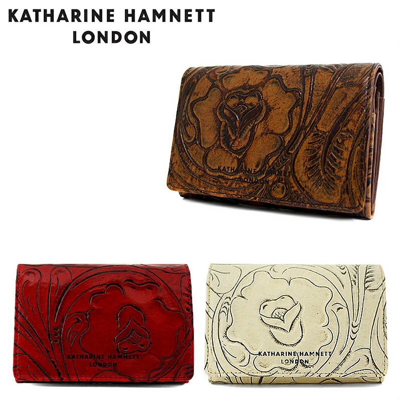楽天市場 キャサリンハムネット 二つ折り財布 Khp212 Katharine Hamnett クラフト2 レディース 革 レザー Po5 Bef リチャード ブランド コスメ