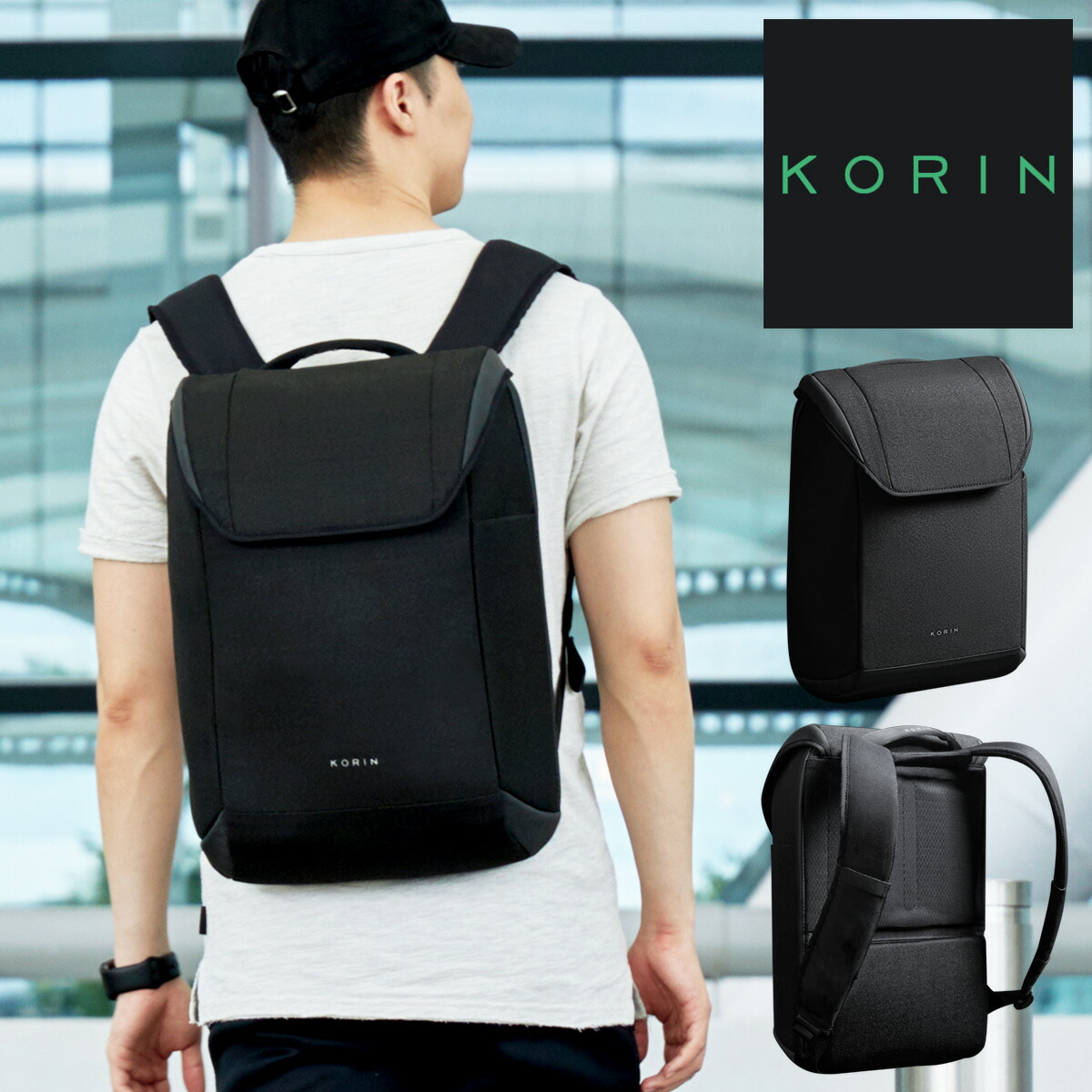コリンデザイン リュック クリックパック X CP-X KorinDesign ClickPackX｜リュックサック バックパック ビジネスバッグ ビジネスリュック 防犯 防刃 セキュリティ 盗難防止 TSAロック 通勤 撥水｜メゾンドサックスバー財布・鞄専門