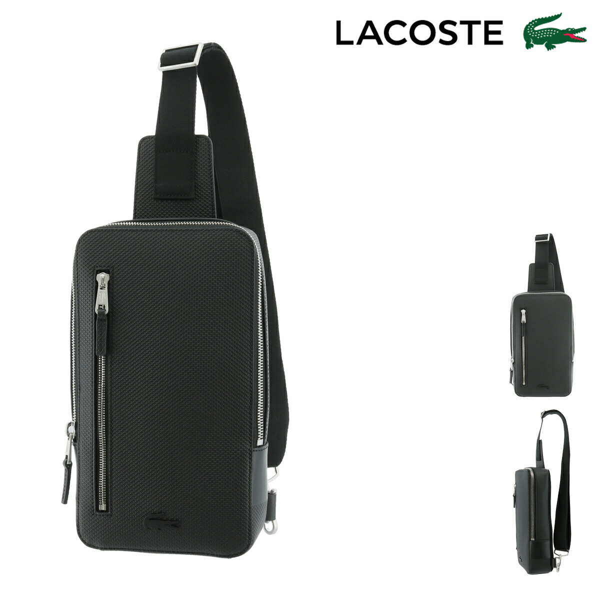 楽天市場 ラコステ ボディバッグ Chantaco メンズ Nh3113c Lacoste ワンショルダー 牛革 本革 レザー Po10 Bef リチャード ブランド コスメ