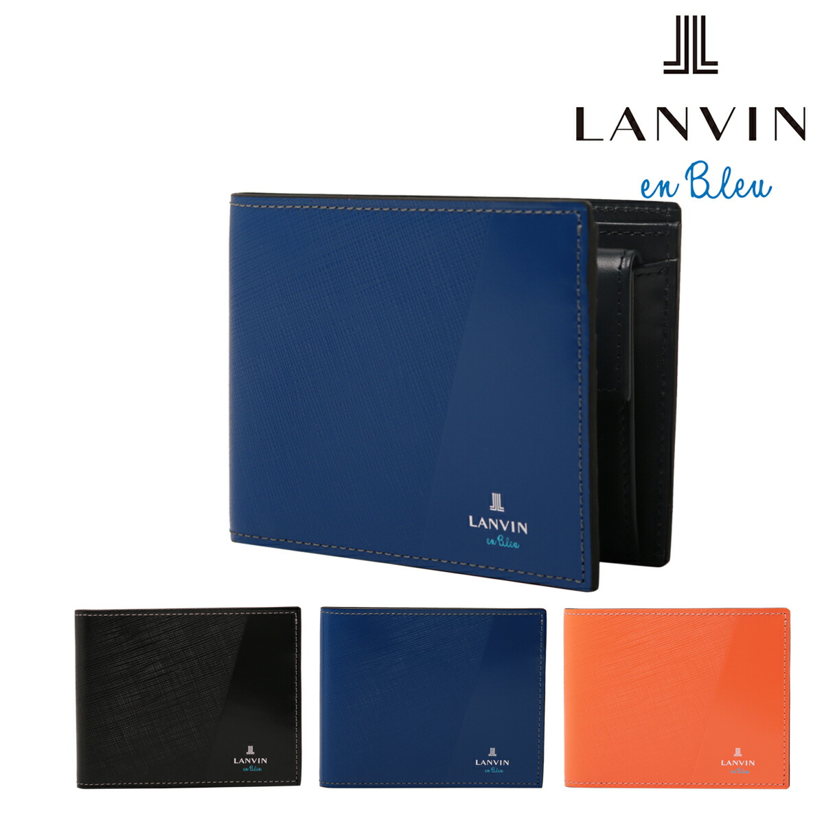 柔らかい ランバンオンブルー 二つ折り財布 小銭入れ パーシャル メンズ Lanvin En Bleu 牛革 本革 レザー Po10 Bef 最安 Precisionnm Com