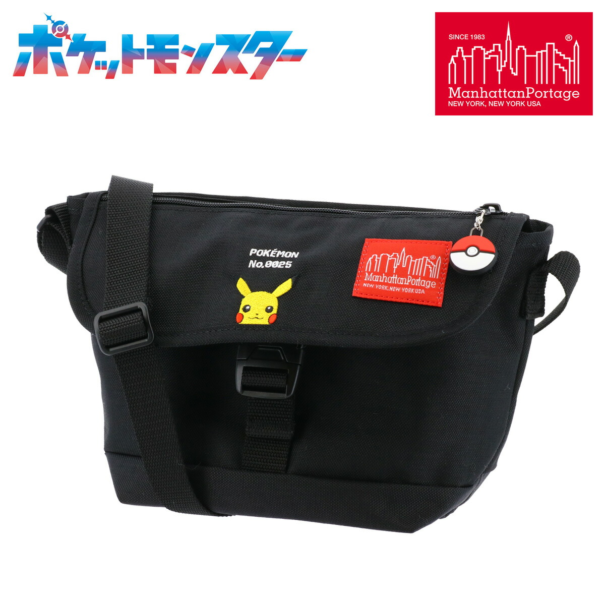 Manhattan Portage マンハッタンポーテージ ショルダーバッグ Pokemon ピカチュウ MP1603FZP ポケモン[PO10]｜メゾンドサックスバー財布・鞄専門