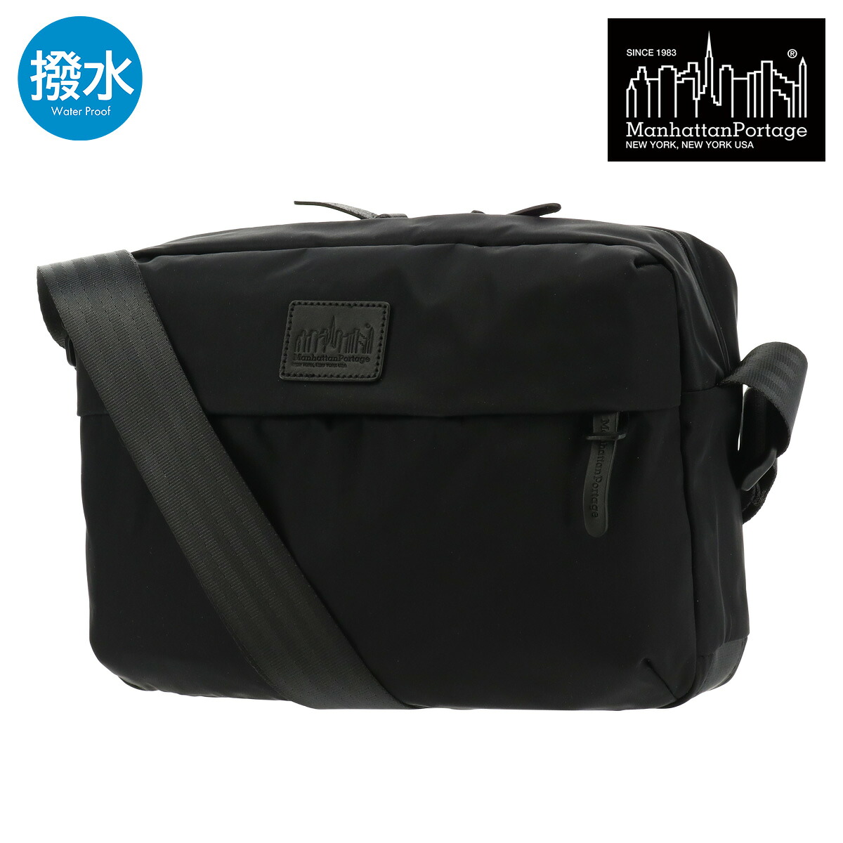 Manhattan Portage マンハッタンポーテージ ショルダーバッグ スクエア BLACK LABEL ブラックレーベル MP4029TWLBL 軽量 旅行 撥水[PO10][即日発送]｜メゾンドサックスバー財布・鞄専門