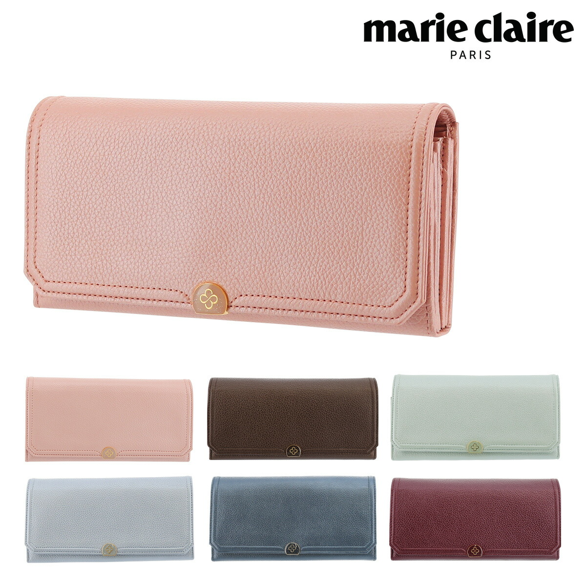 楽天市場 マリクレール 長財布 マリービジュー レディース 88618 Marie Claire 本革 レザー Bef Po5 即日発送 クリスマス リチャード ブランド コスメ