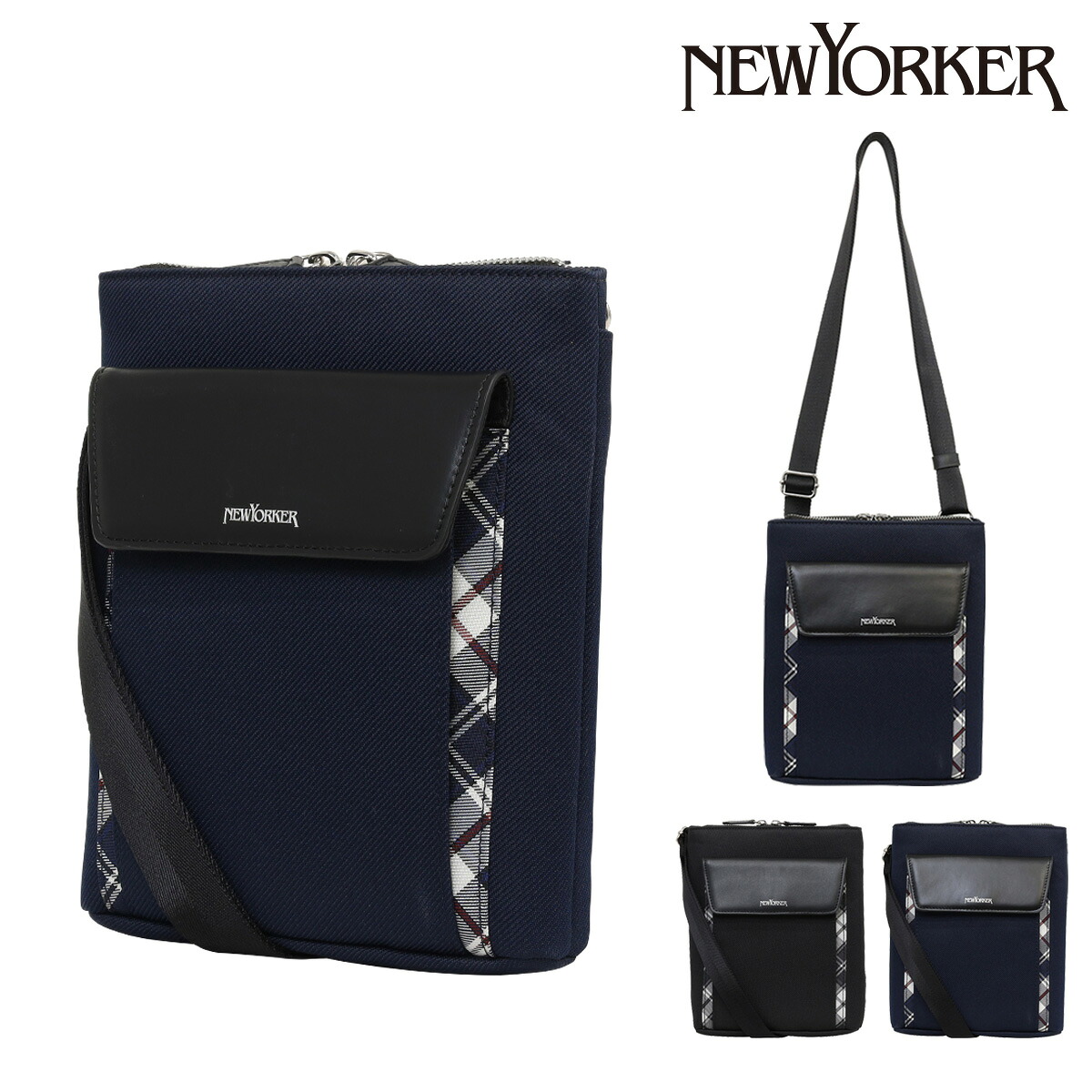 ニューヨーカー ショルダーバッグ メンズNYW-650 NEW YORKER | ミニショルダー 斜め掛け スマホショルダー|メゾンドサックスバー財布・鞄専門
