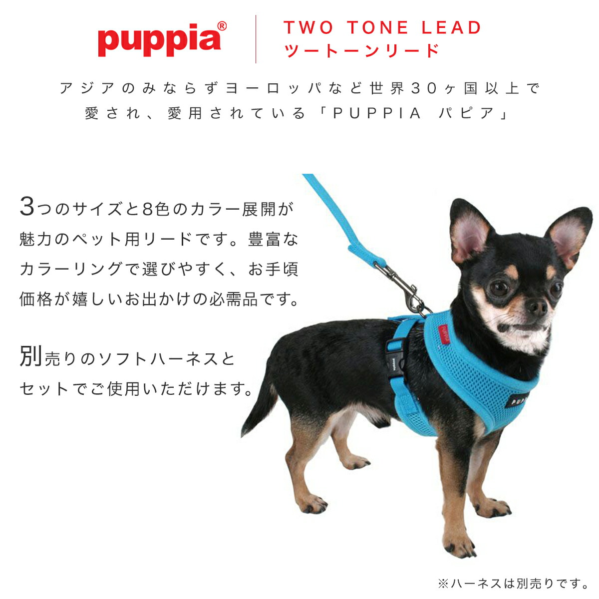 全品10倍★7/23(土)0時〜72H限定|パピアリード犬用シングルリードPUPPIATWOTONELEADツートーンリード小型犬中型犬ペット犬犬用品ペットグッズPDCF-AL3021539-27003