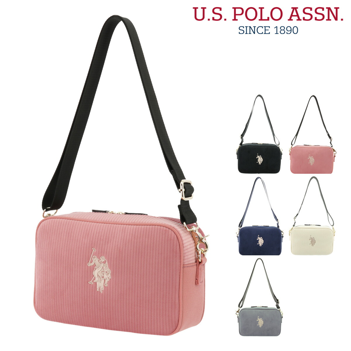 楽天市場 ユーエスポロ アッスン ショルダーバッグ コーデュロイ レディース メンズ Uspa 2535 Usポロ U S Polo Assn ミニショルダー 斜めがけ Po10 Bef リチャード ブランド コスメ
