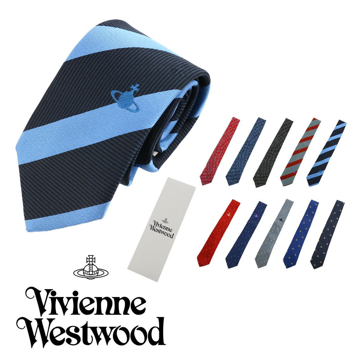 楽天市場 ヴィヴィアンウエストウッド Vivienne Westwood ネクタイ ブランド メンズ スリムタイプ 即日発送 ブランド雑貨 財布 リチャード