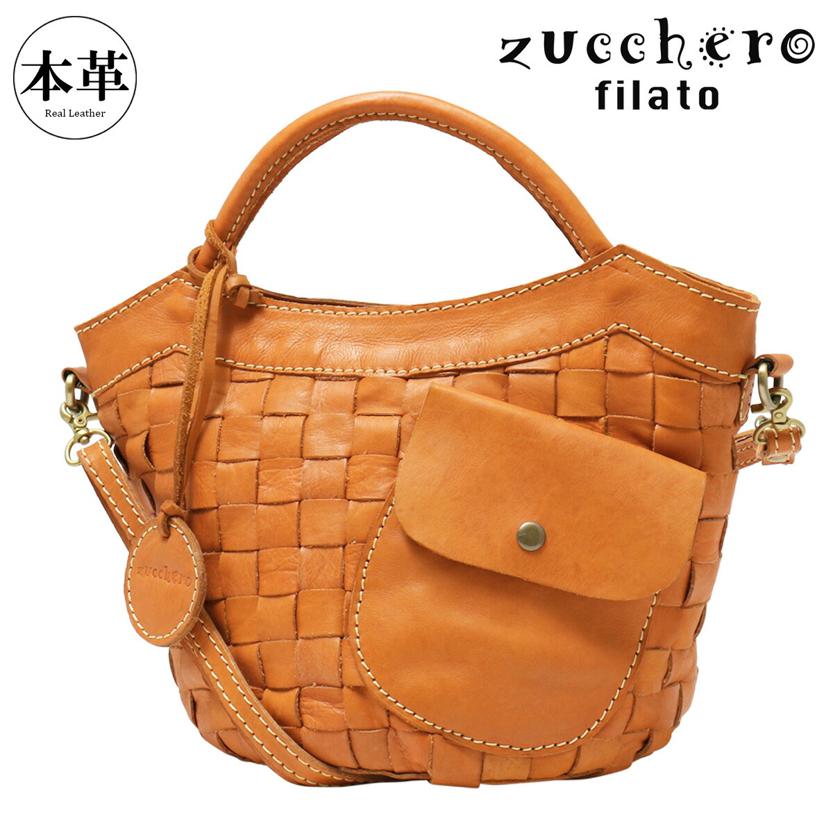 ズッケロ フィラート トートバッグ ミニトート 2WAY レディース 本革 48068 zucchero filato ショルダーバッグ 婦人 大人 上品 シンプル[PO10]｜メゾンドサックスバー財布・鞄専門 10,582円