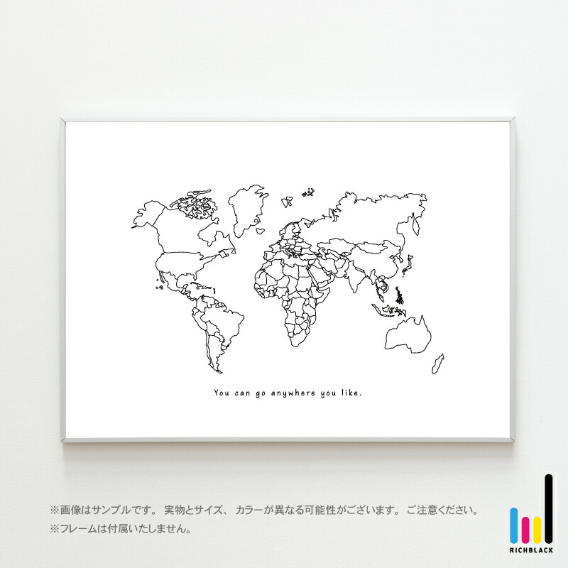 楽天市場 全4色 世界地図 モノクロ アート ポスター 地図 抽象画 線画 北欧 北欧風 北欧インテリア 壁掛け 北欧テイスト 雑貨 モノトーン 白黒 シンプル フレーム ナチュラル インテリア アートポスター 子供部屋 知育 男前インテリア かっこいい おしゃれ