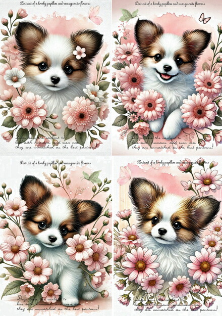 楽天市場】New 犬 犬柄 パピヨンの可愛すぎるデザイン 輸入生地 生地