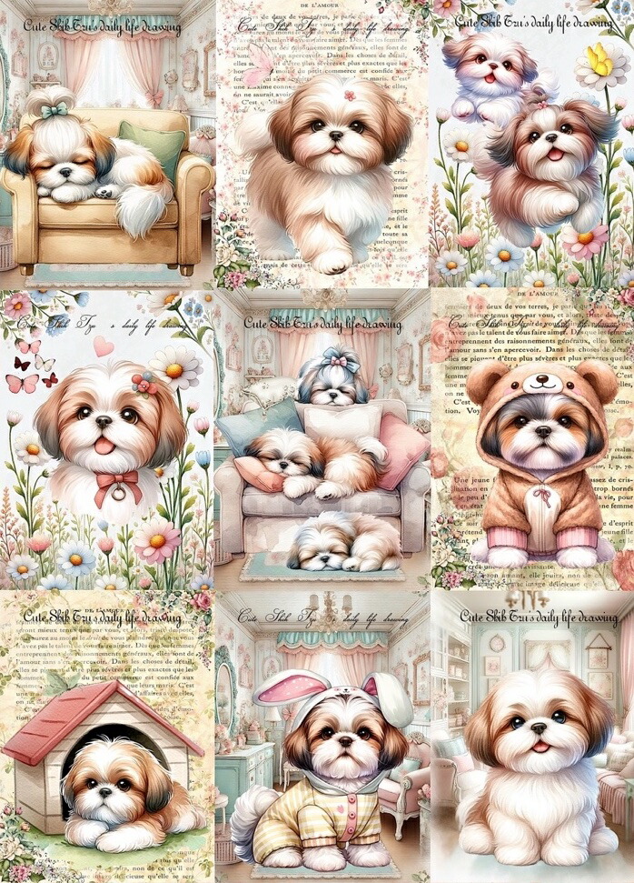 おしゃれなマルチーズ柄パネル生地 ハンドメイド 完成品ご確認 強運