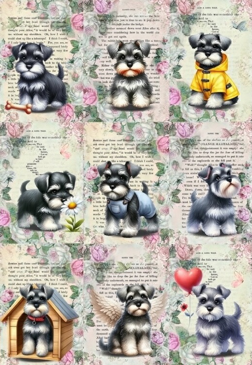 楽天市場】新入荷 オリジナル 生地 犬 シュナ ミニチュアシュナウザー