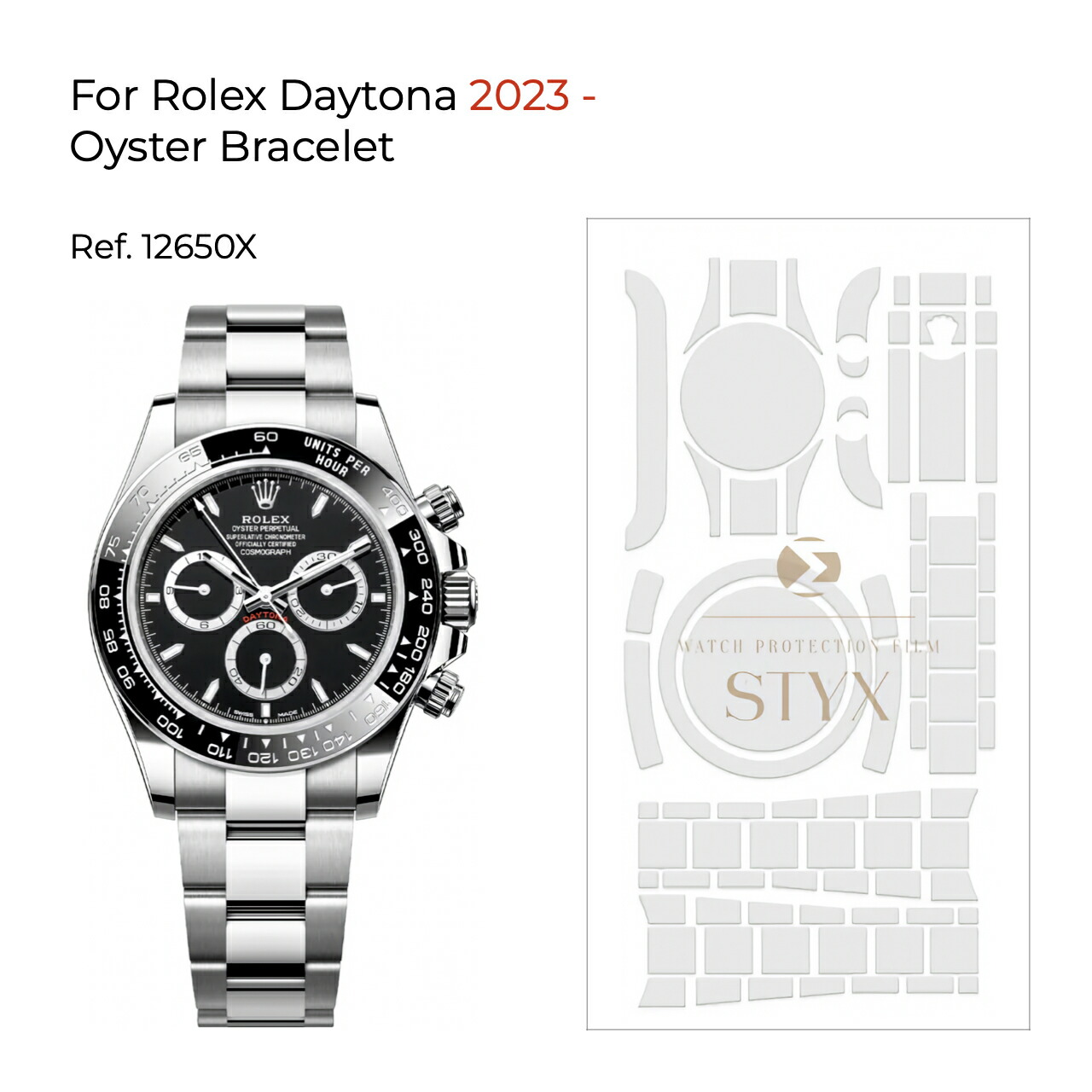 【STYX】スティックス防御すること写真フィルム for Rolex Daytona (2023)