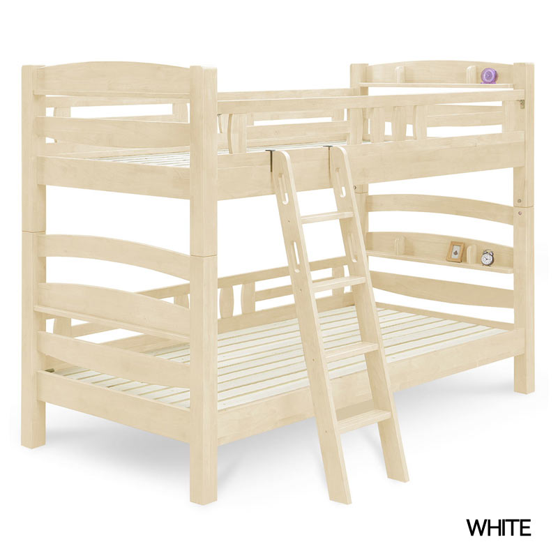 楽天市場】二段ベッド セパレート式 上下分割 シングルベッド 幅107 高