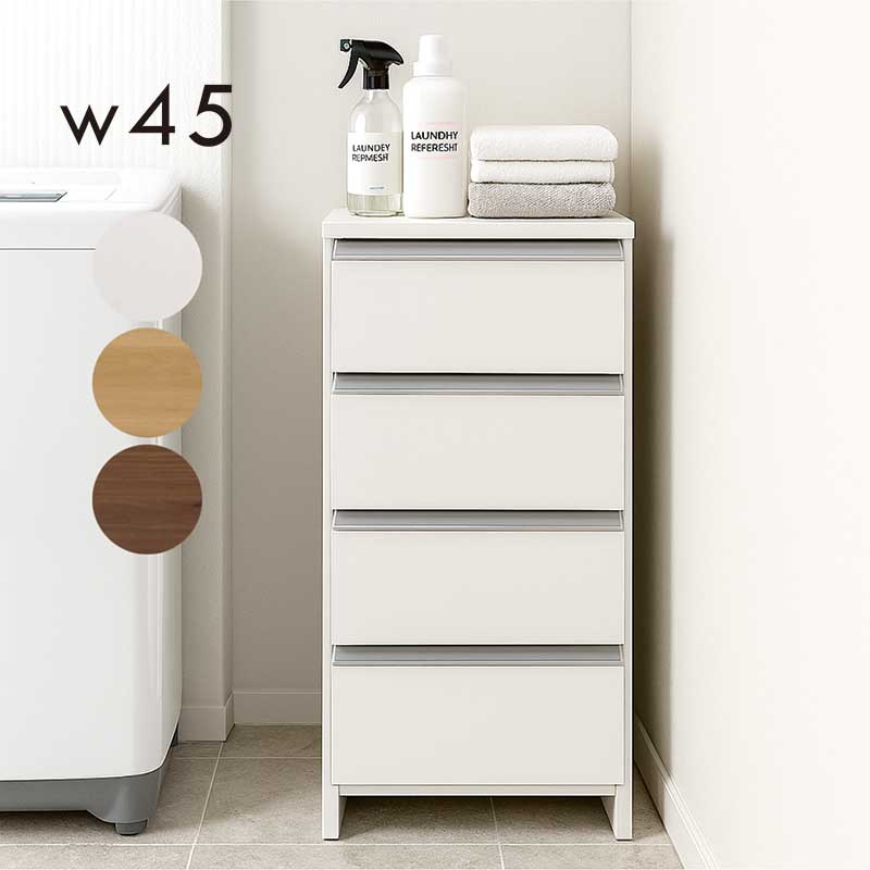 スリム☆ランドリー収納　ランドリーチェスト　脱衣場　洗面所収納　上下セット de-031-1.jpg