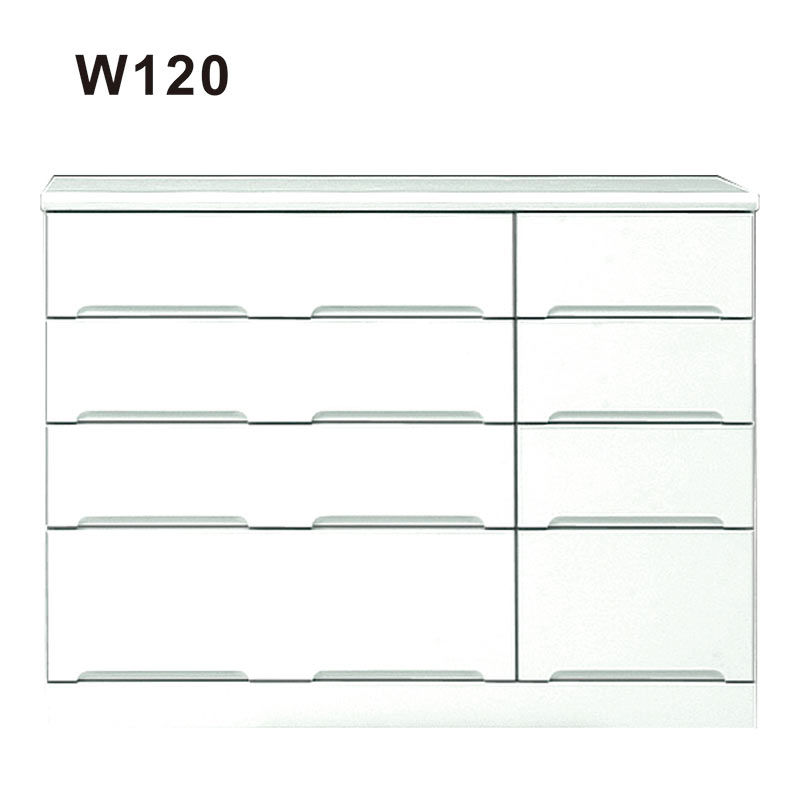 ローチェスト（4段）洋服タンス ホワイト 100cm幅 楽天市場】【ランク別クーポン配布中】ローチェスト 白 幅100 4