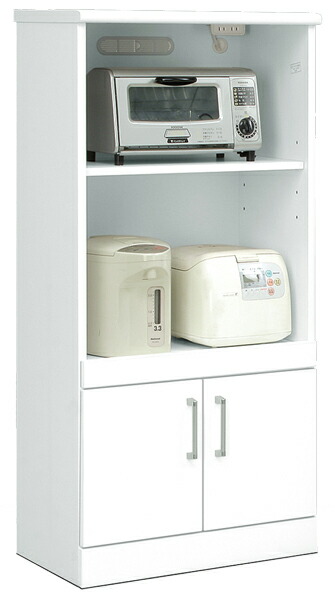 楽天市場】レンジ台 60幅 米びつ付き 米びつ 12kg レンジボード 完成品