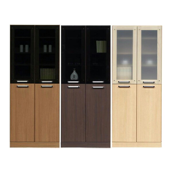 食器棚 キッチンボード ダイニングボード 幅75cm 75cm 75 キッチン収納 ハイタイプ シンプル モダン 北欧 3色対応 木製 完成品 送料無料｜モダン インテリア　リック 40,365円