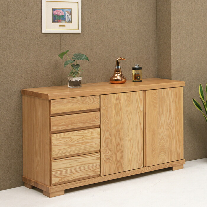 GMHK597○メープル不二家 神戸洋家具 サイドボード リビングボード 収納家 メープル不二屋