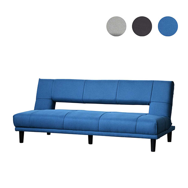 ベッドソファ 折りたたみ リクライニングソファベッド ソファーベッド シングル 背もたれ リクライニング 2way ソファ 2人掛け ファブリック張地 布地 グレー ブルー ダークブラウン色 一人暮らし おすすめ コンパクト コンパクトサイズなのでワンルームの一人暮らしに