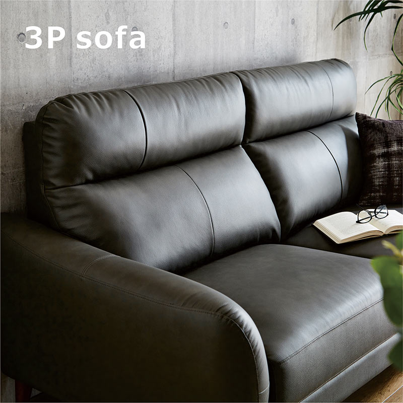 楽天市場】本革 ソファ 3人掛け ハイバック ソファー レザー