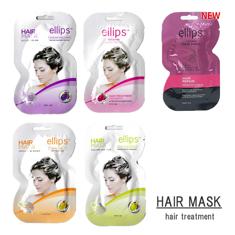 楽天市場 Ellips エリップス 送料安 最短商品到着に挑戦 ヘアマスク Ellips Hair Mask Bali バリ お土産 ヘア トリートメント ヘアパック エリプス ヘアーパック ヘアケア Ellips エリップス メール便可能 洗い流すタイプ Beautydelight