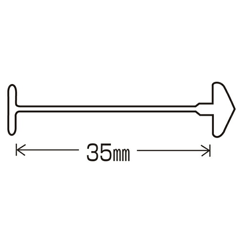 【バノック】値札ラベル貼付器 バノック５０３用　ＵＳピン（Ｓ専用)　35mm　（10000本)　[US-35MM]