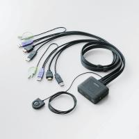 ≪ELECOM(エレコム)≫HDMI対応パソコン切替器 （2台切替） KVM-HDHDU2 【北海道・沖縄配送不可】