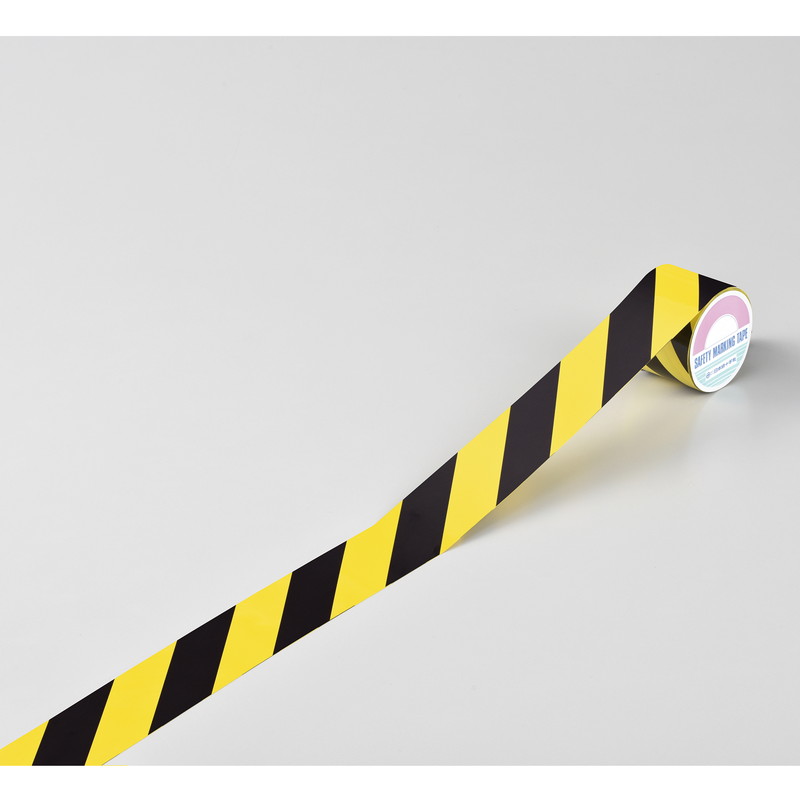 緑十字 トラ柄テープ 黄/黒 TR2-D 290mm幅×20m ビニール製 屋内用 256204 期間限定 ポイント10倍 緑十字 トラ柄テープ 黄／黒 ＴＲ２-Ｄ ２９０ｍｍ幅×２０ｍ ビニール