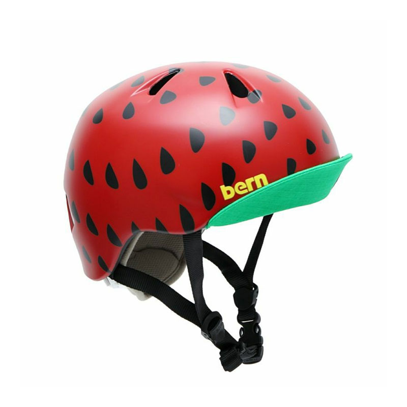 bern バーン NINA ニーナ 子供用 キッズ ヘルメット BEVJG Satin Red Strawberry|RIDE ON!