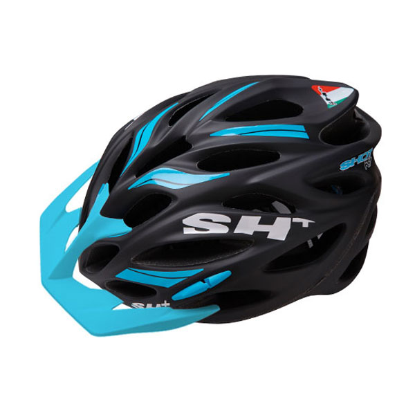 SH+ SHOT R1 ショットR1 バイザー付 ヘルメット BLACK/BLUE MATT JCF公認