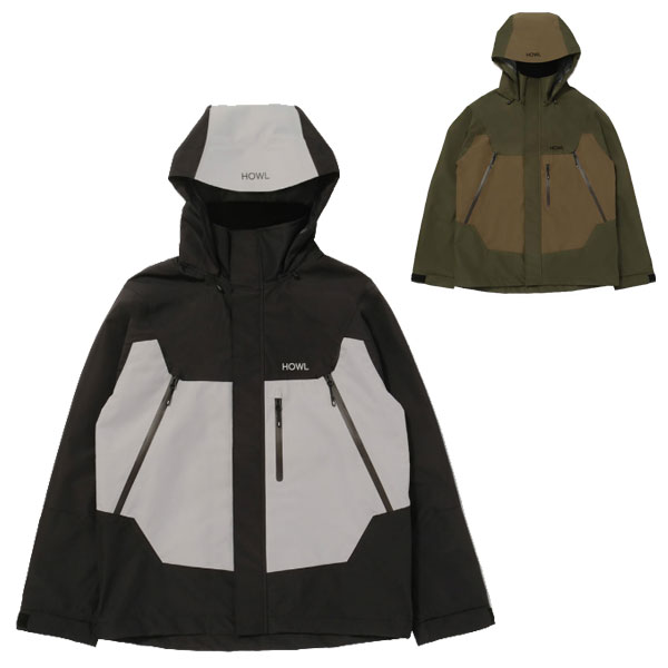 【SALE押さえる通貨価値】24-25 HOWL/ハウル SHELL SNOW jacket メンズ レディース 雨合羽上衣 スノーボード御召しもの スノーウェアー 2025 型挙げ句の果て