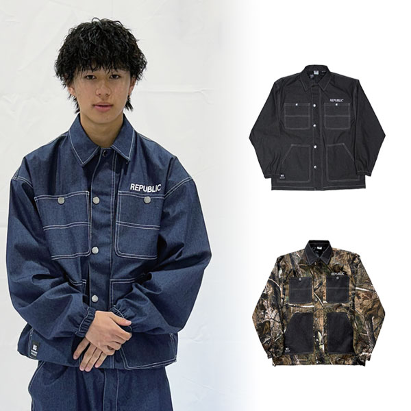 25-26 REPUBLIC&CO/リパブリック HUNTAING COAT jacket 着用説明動画 メンズ レディース 防水ジャケット スノーボードウェア スノーウェアー 2026